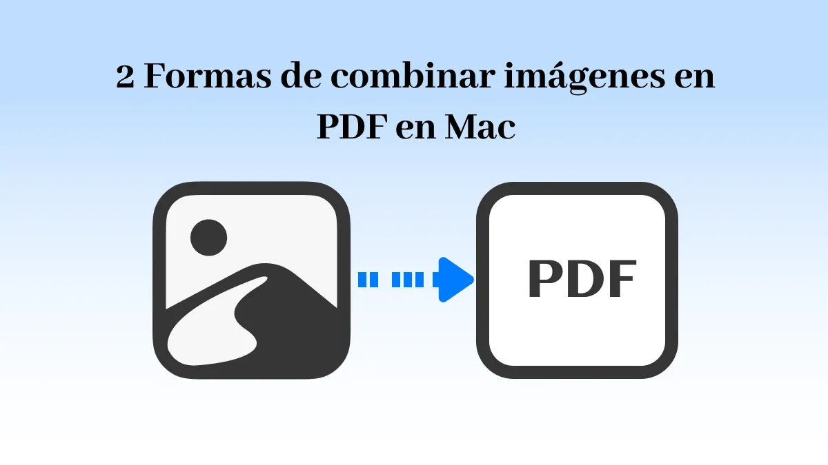 2 Formas de Combinar imágenes en PDF en Mac Macos 14 incluido