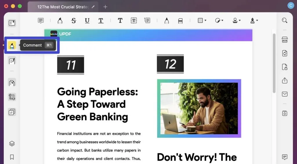 destacar PDF no Mac