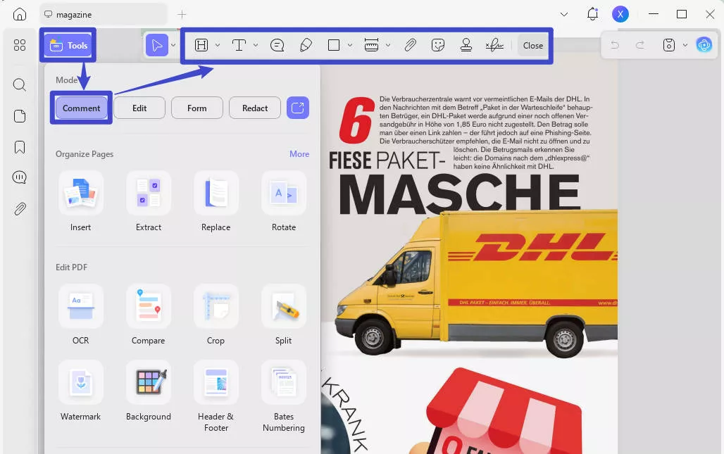 Comment PDF for book review