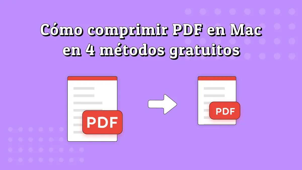 Cómo comprimir PDF en Mac en 4 métodos gratuitos Macos 14 incluido