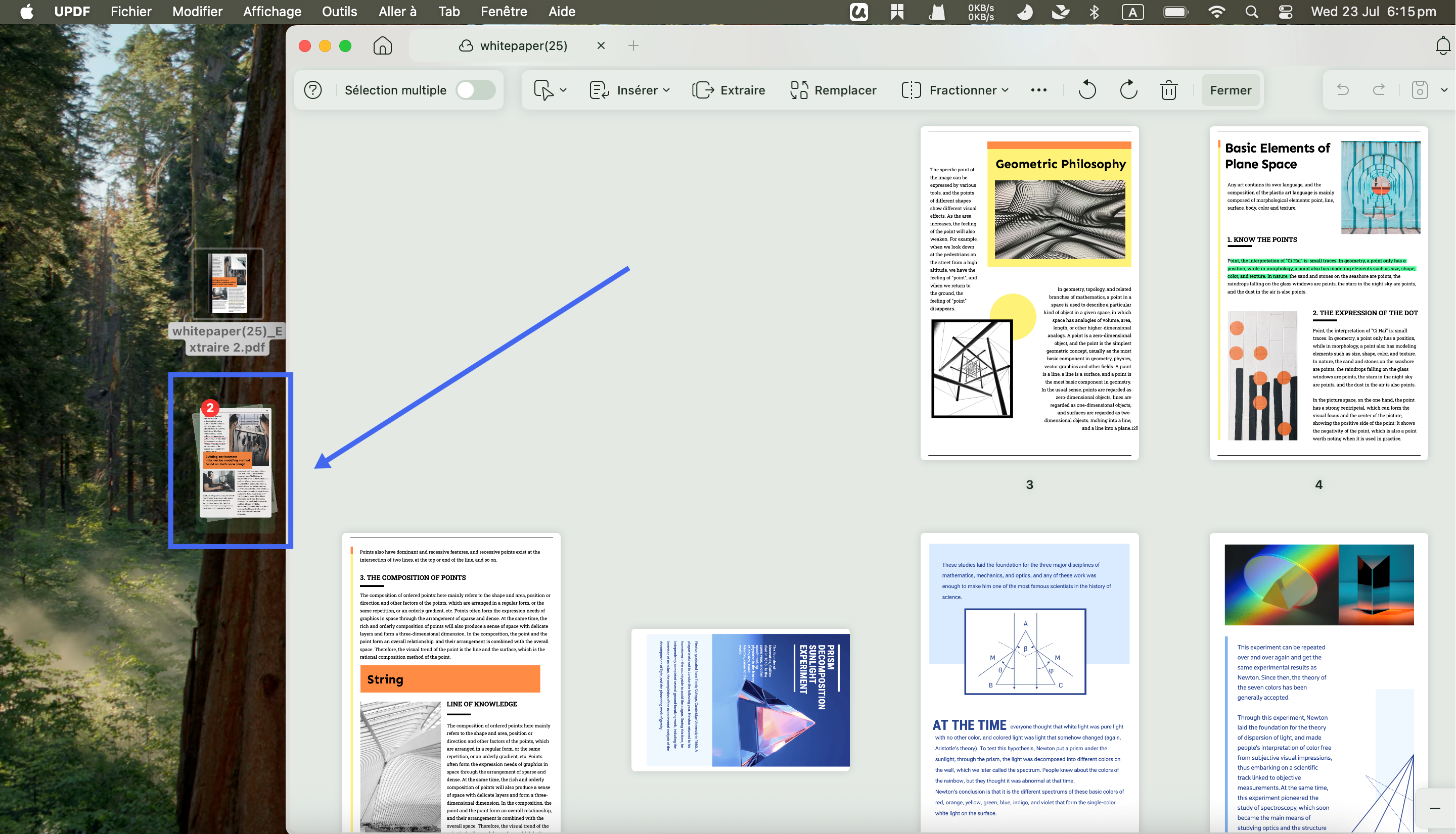 extraire page pdf