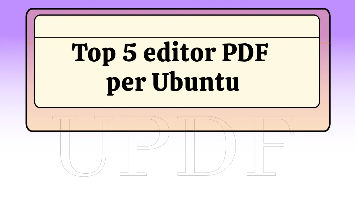 Top 5 editor PDF per Ubuntu