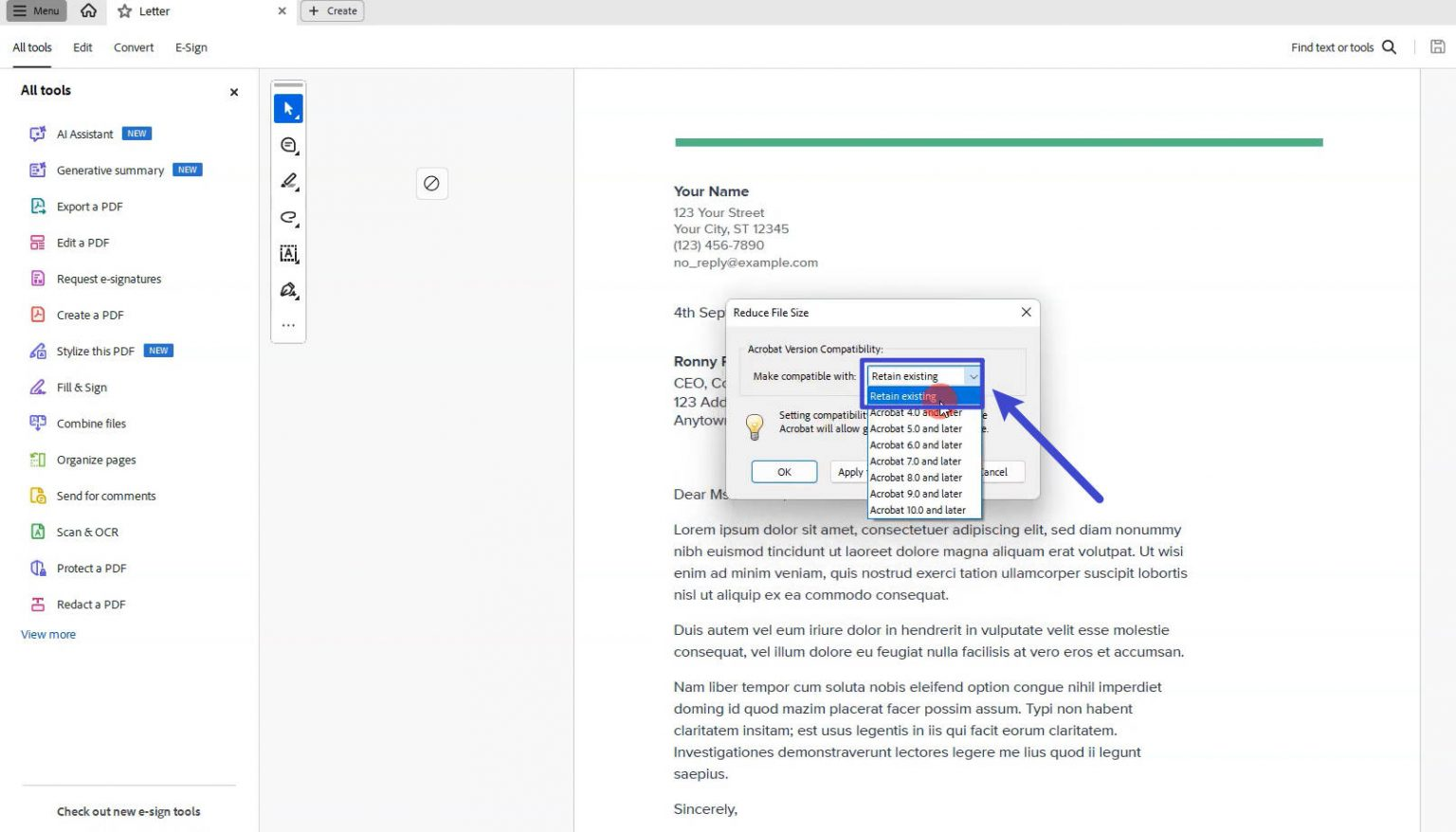 PDF-Datei komprimieren mit Adobe Acrobat