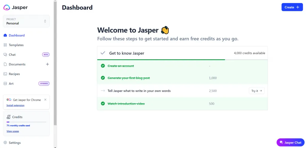 Jasper - Best AI Writing Essay App