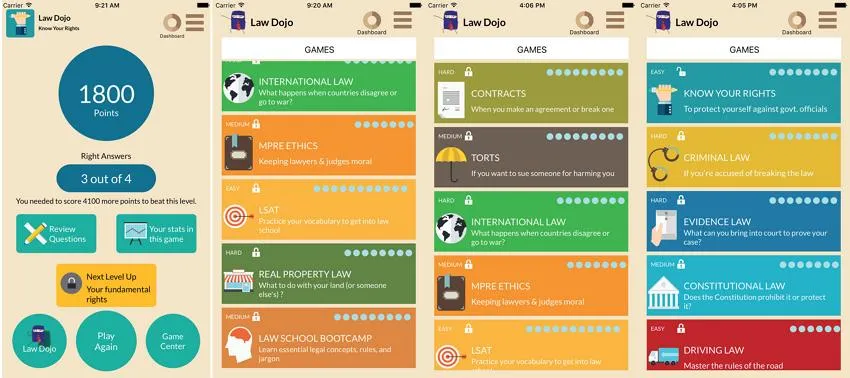 Law Dojo - One of apps for law students