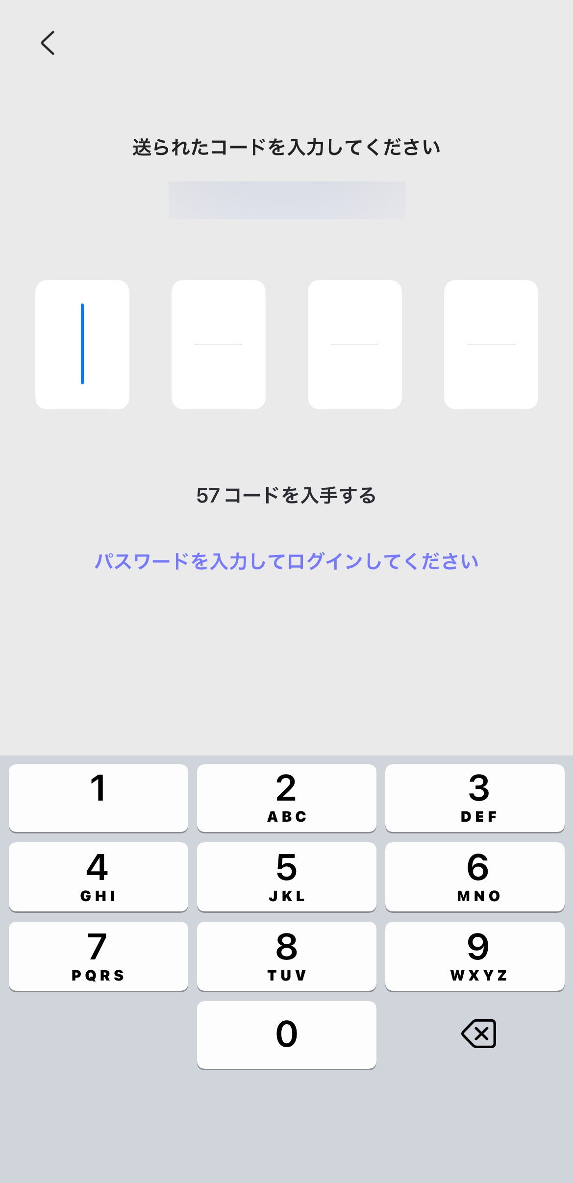 コード入力