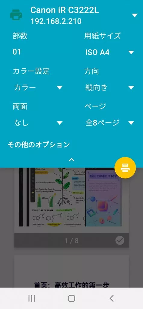 PDFを印刷する前にプレビューする