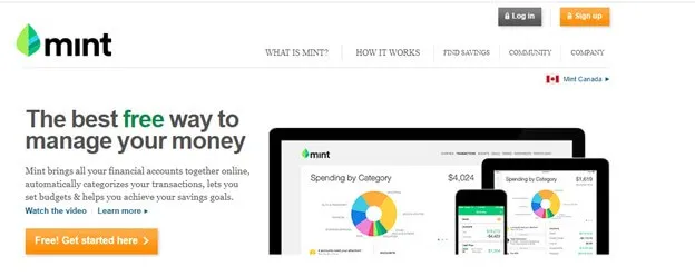 Mint - One of software tools for college students