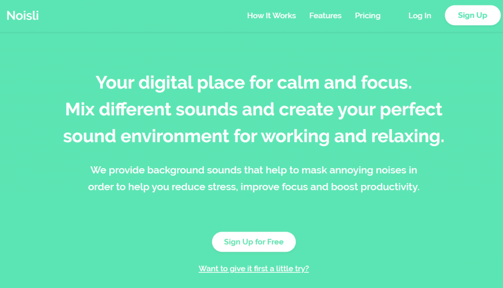 Noisli - One of best free productivity apps for students