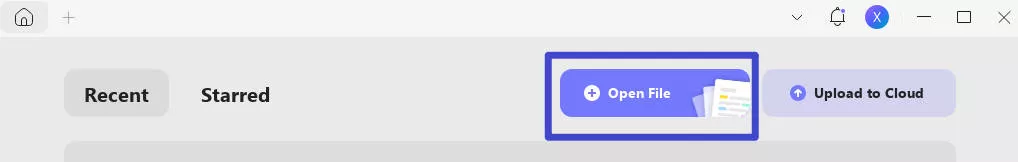 open file