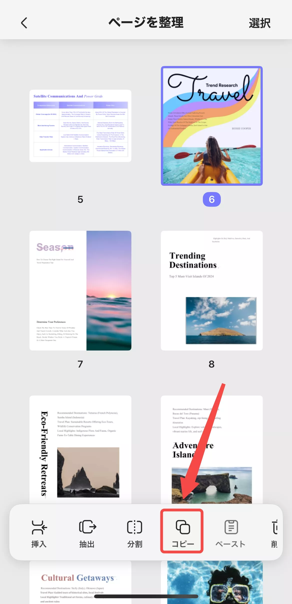 ページをコピーする