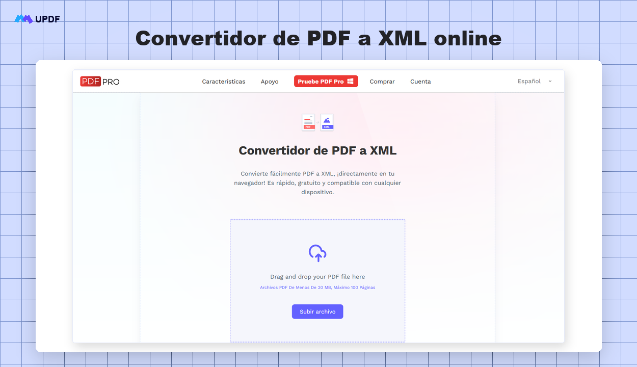 Convertir PDF a XML online
