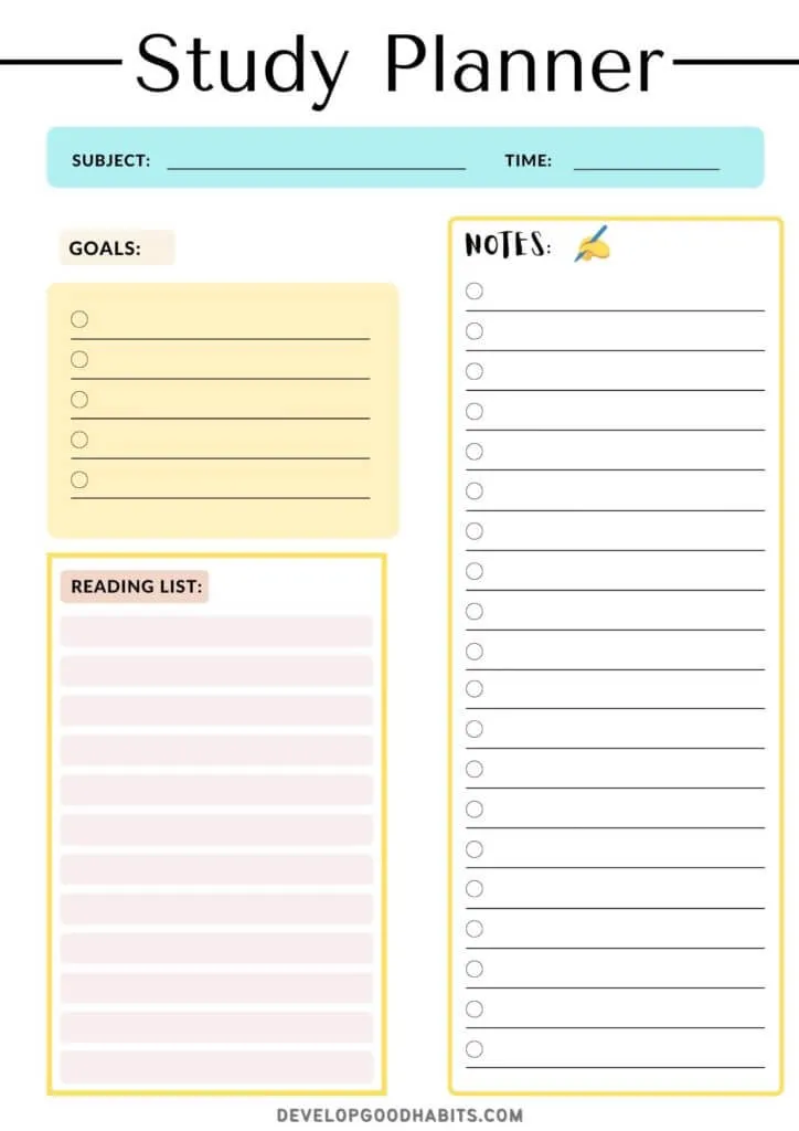 how-to-make-study-plan-in-excel