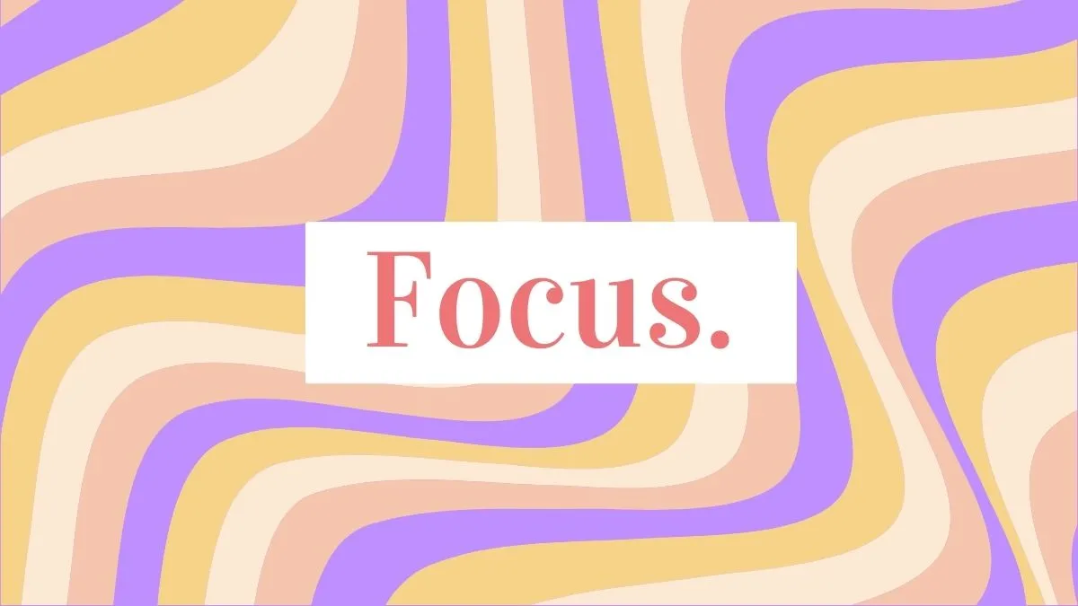 how to stay focus at work