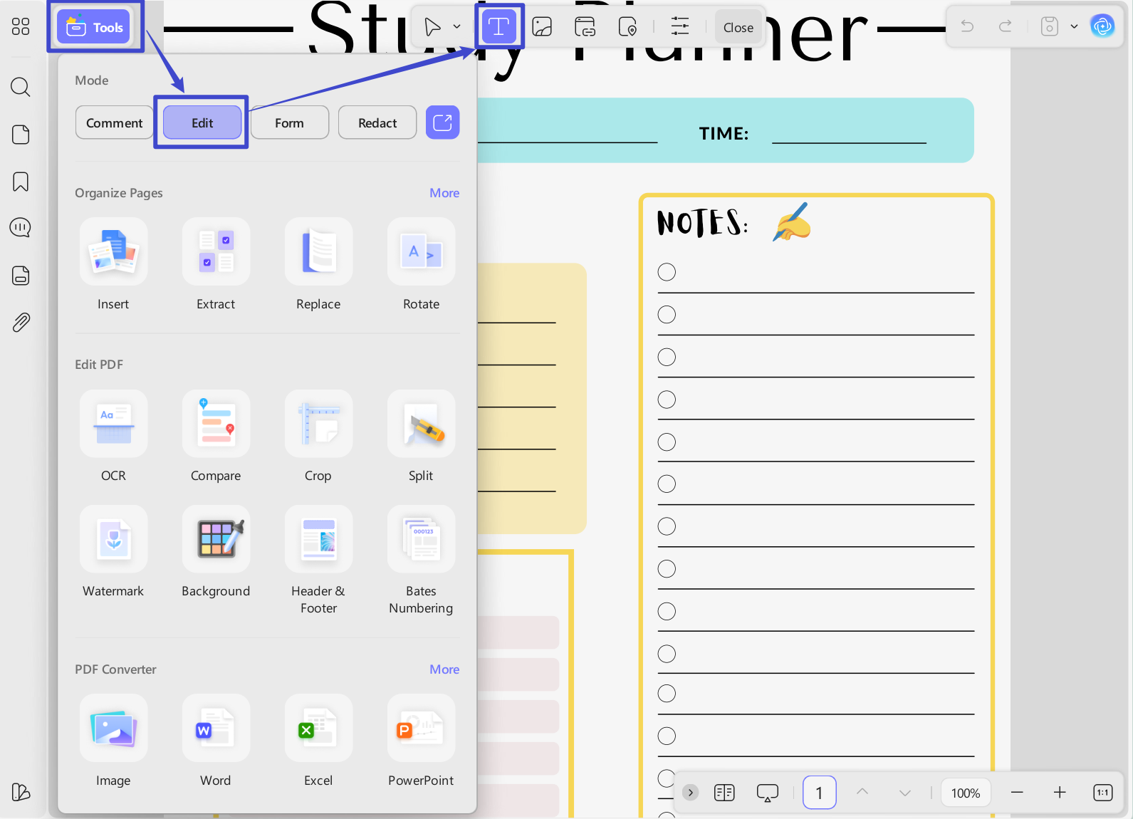 edit pdf