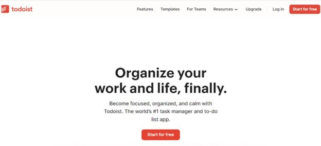 Todoist - best software for college students