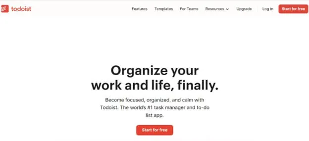 Todoist  - best software for college students