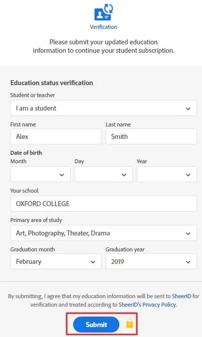 Verfication to get adobe acrobat pro mac student discount