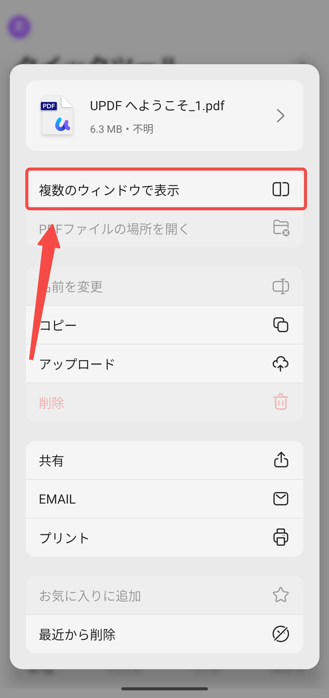 複数のウィンドウで開く