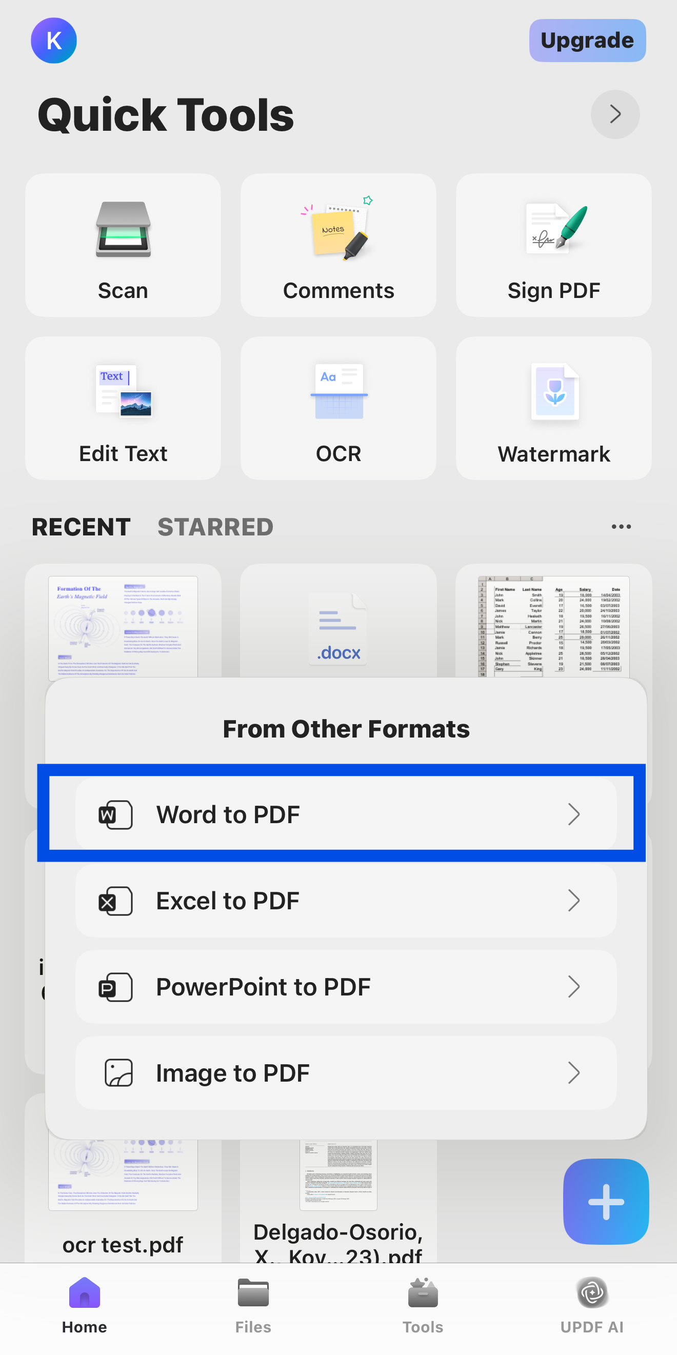 word to pdf mobile