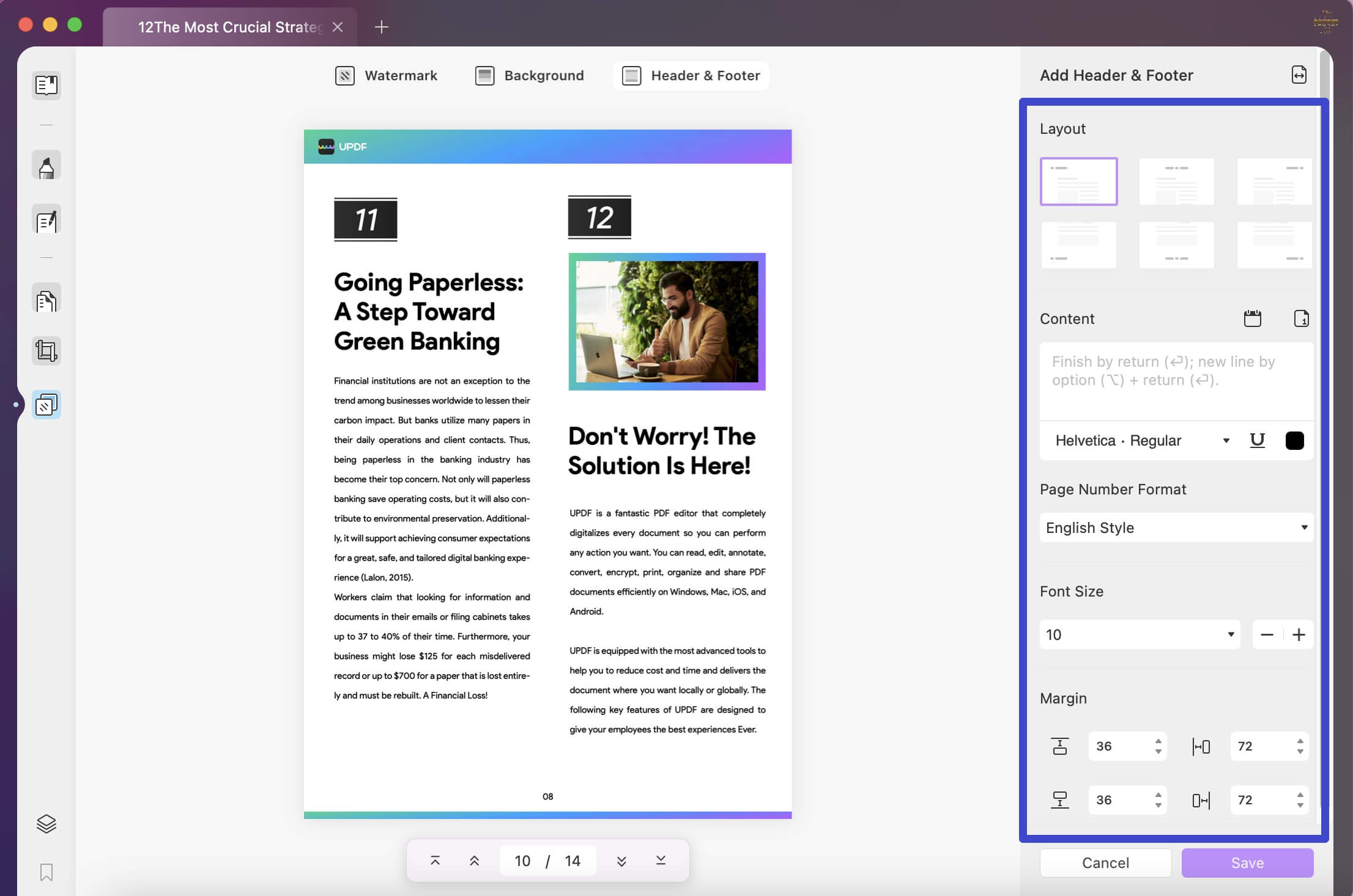 What Are Header And Footer? Tips For Implementation | UPDF