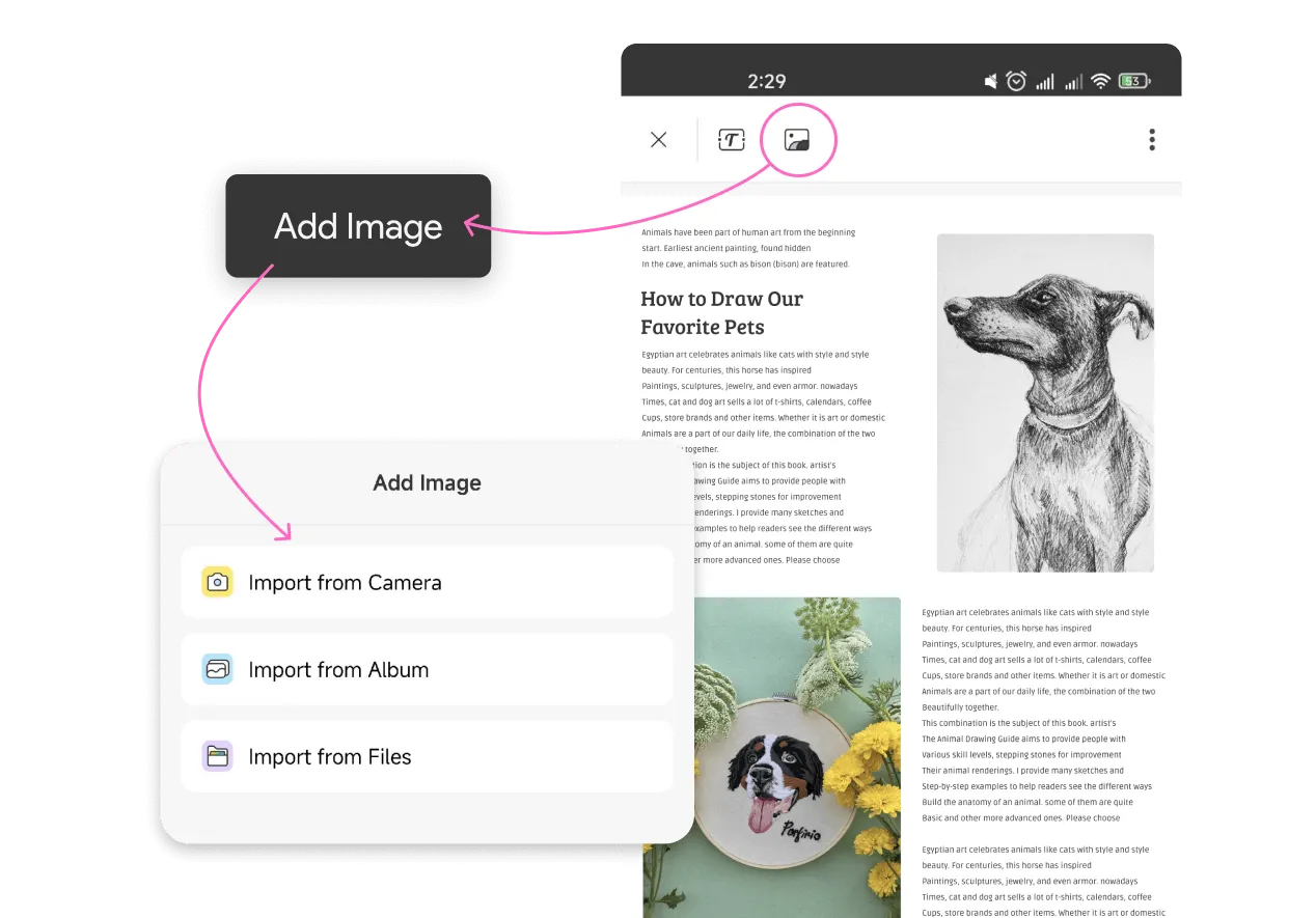 add image to pdf with updf for android 1.19.0