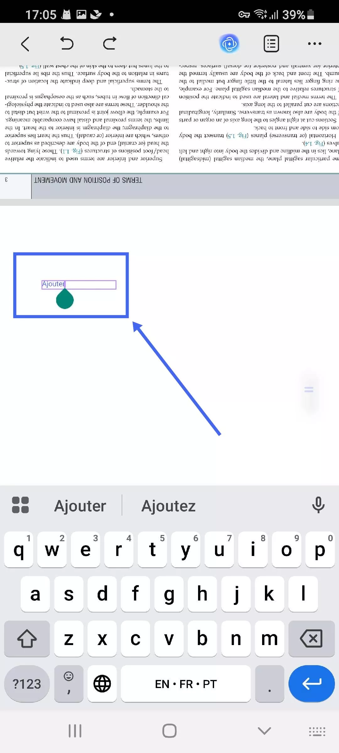 Ajouter du texte à un PDF sur Android