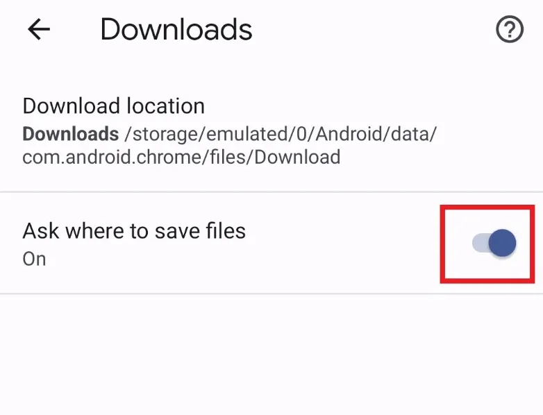 ask where to save files