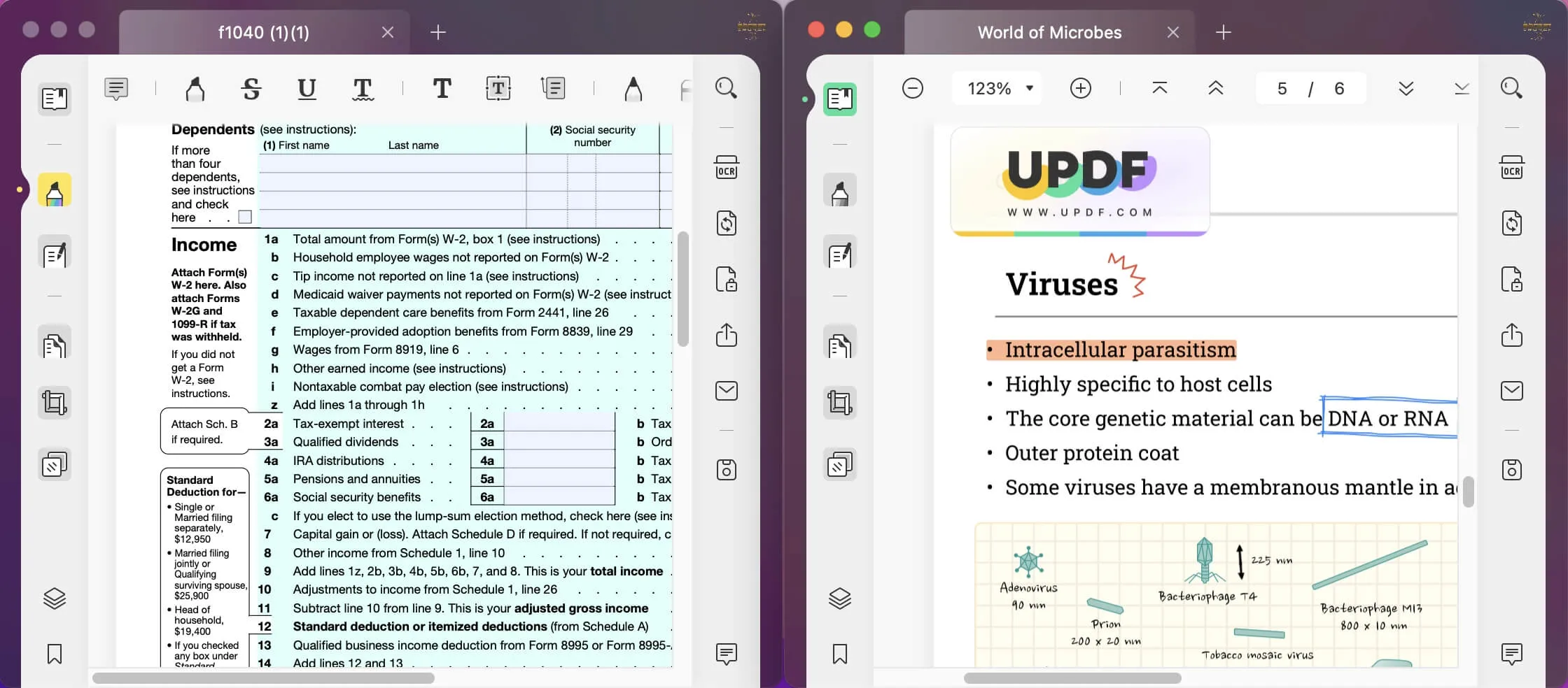 فتح ملف pdf