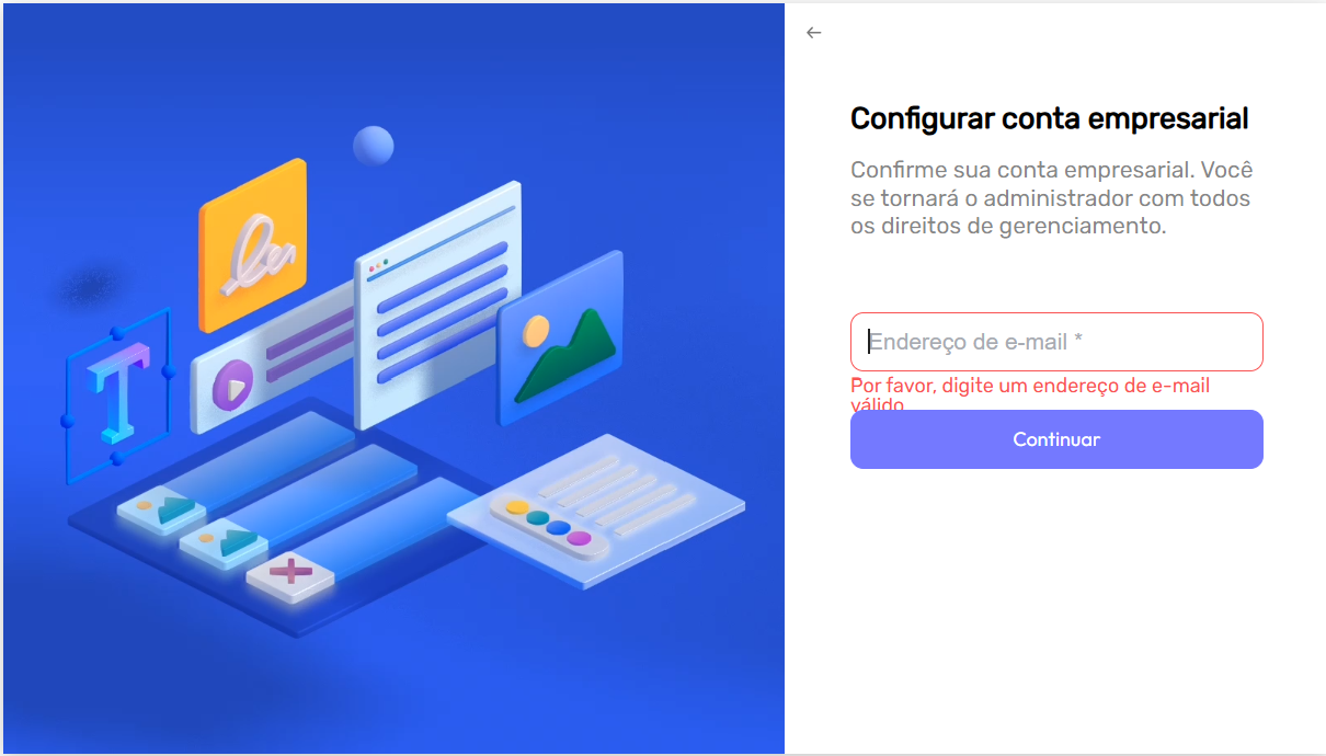 configurar conta empresarial