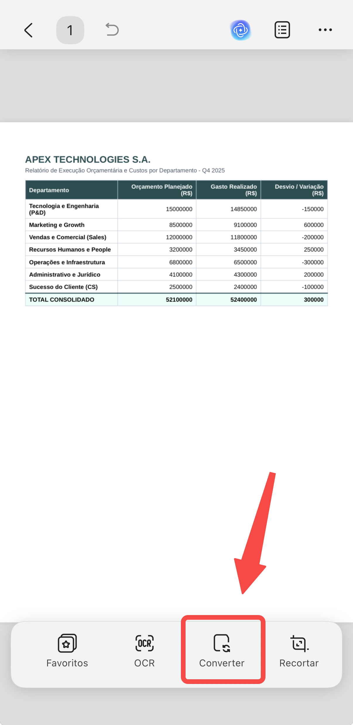 converter pdf em excel no celular