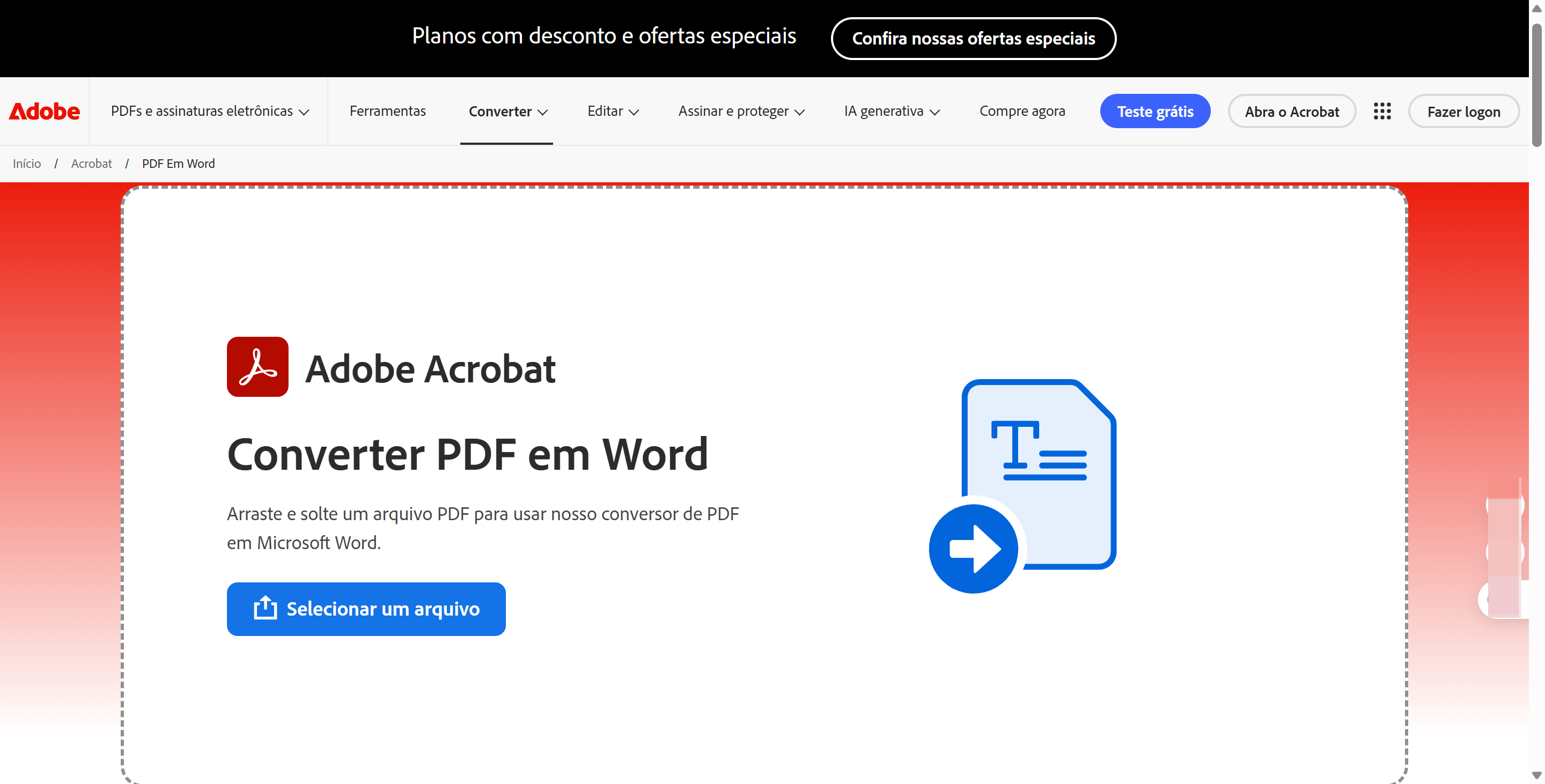 converter pdf em word com adobe acrobat online