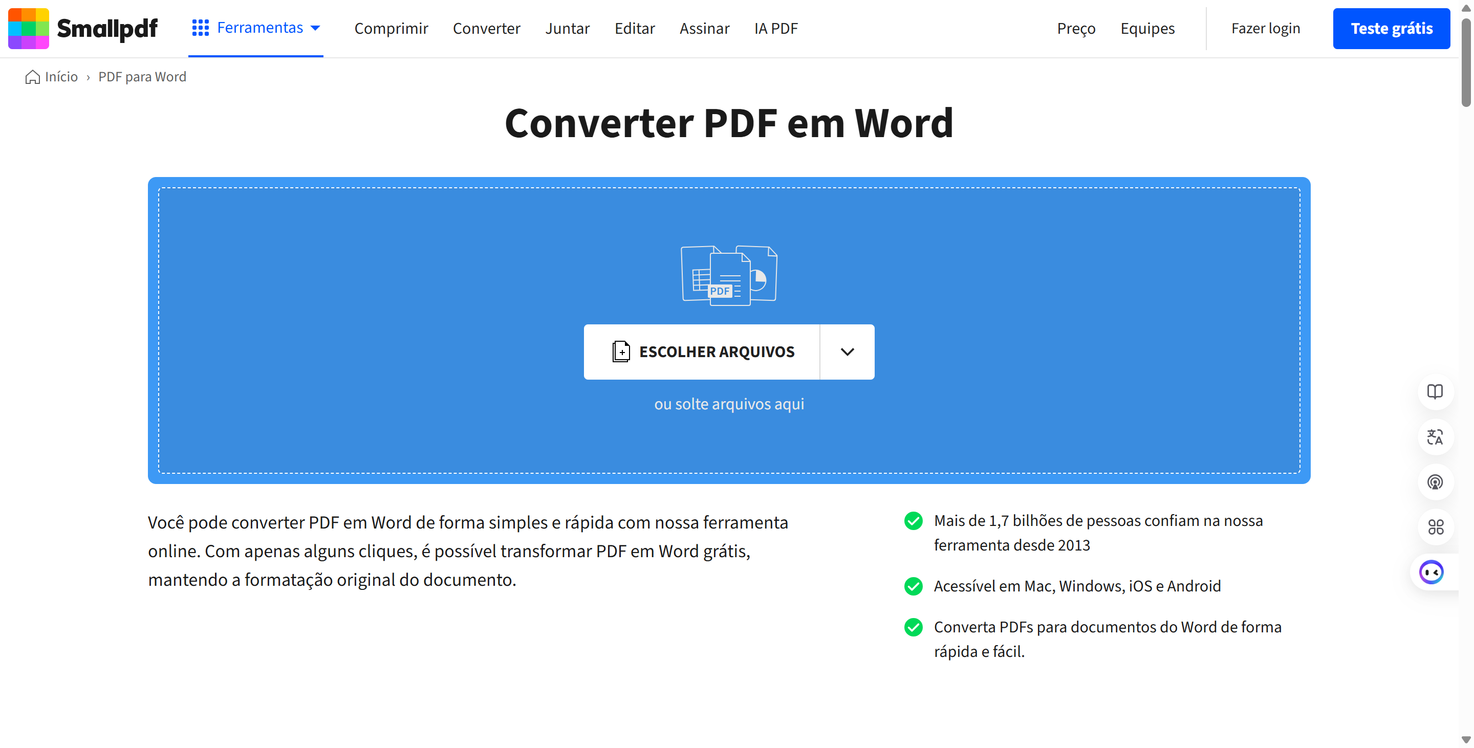 converter pdf em word com smallpdf