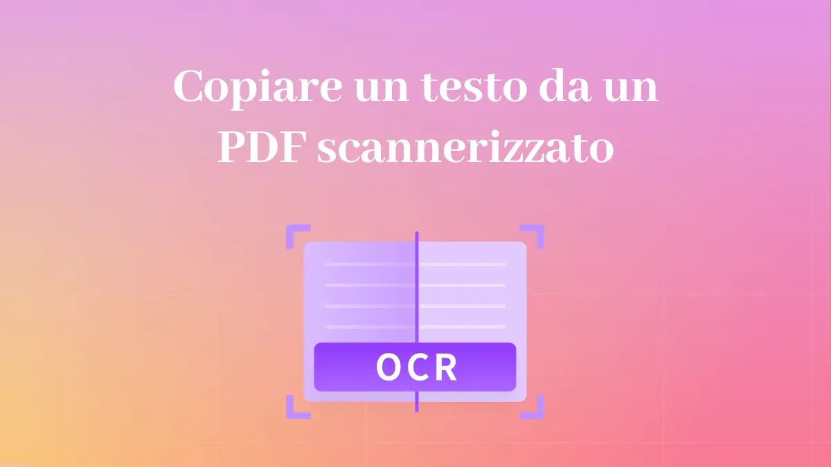 Come copiare un testo da un PDF scannerizzato