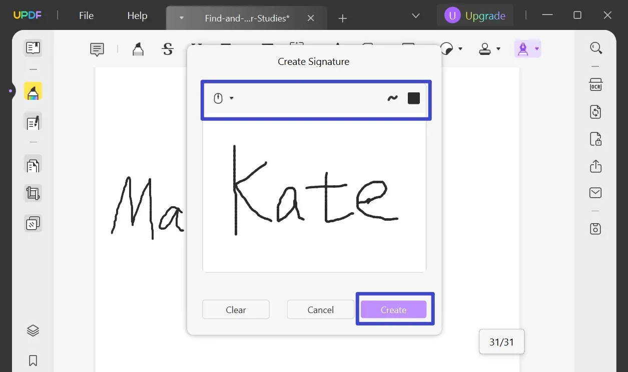 how to docusign a pdf create signature