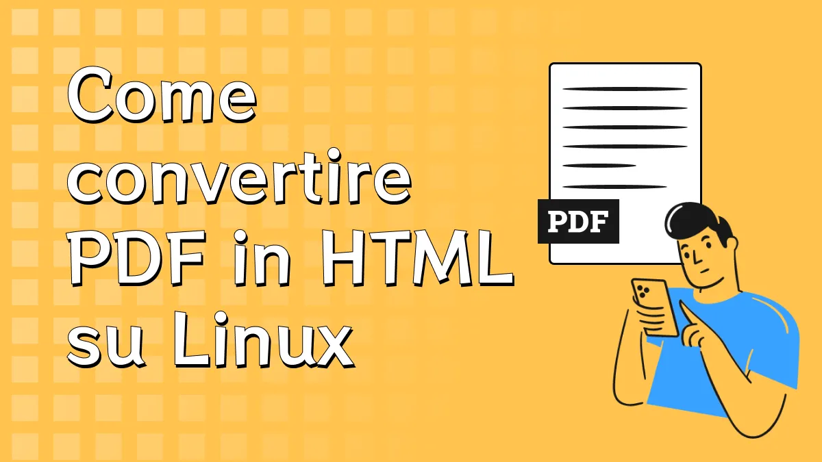 Modo semplice per convertire PDF in HTML su Linux