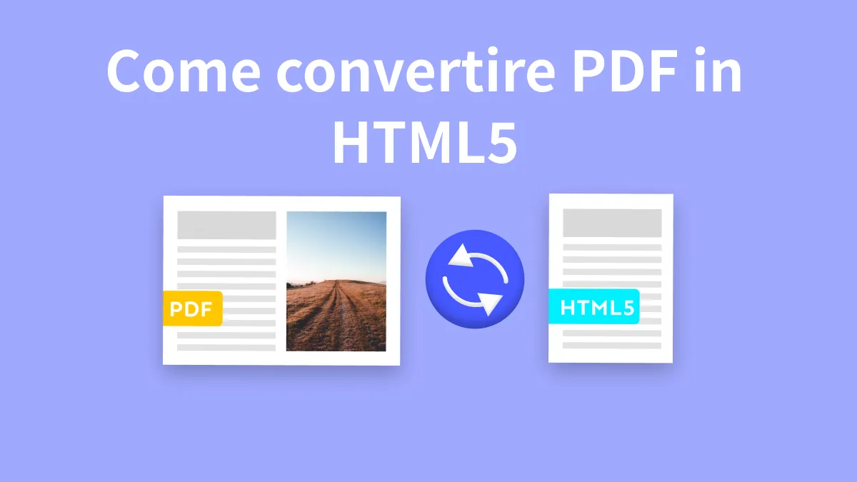 Modo semplice per convertire PDF in HTML5