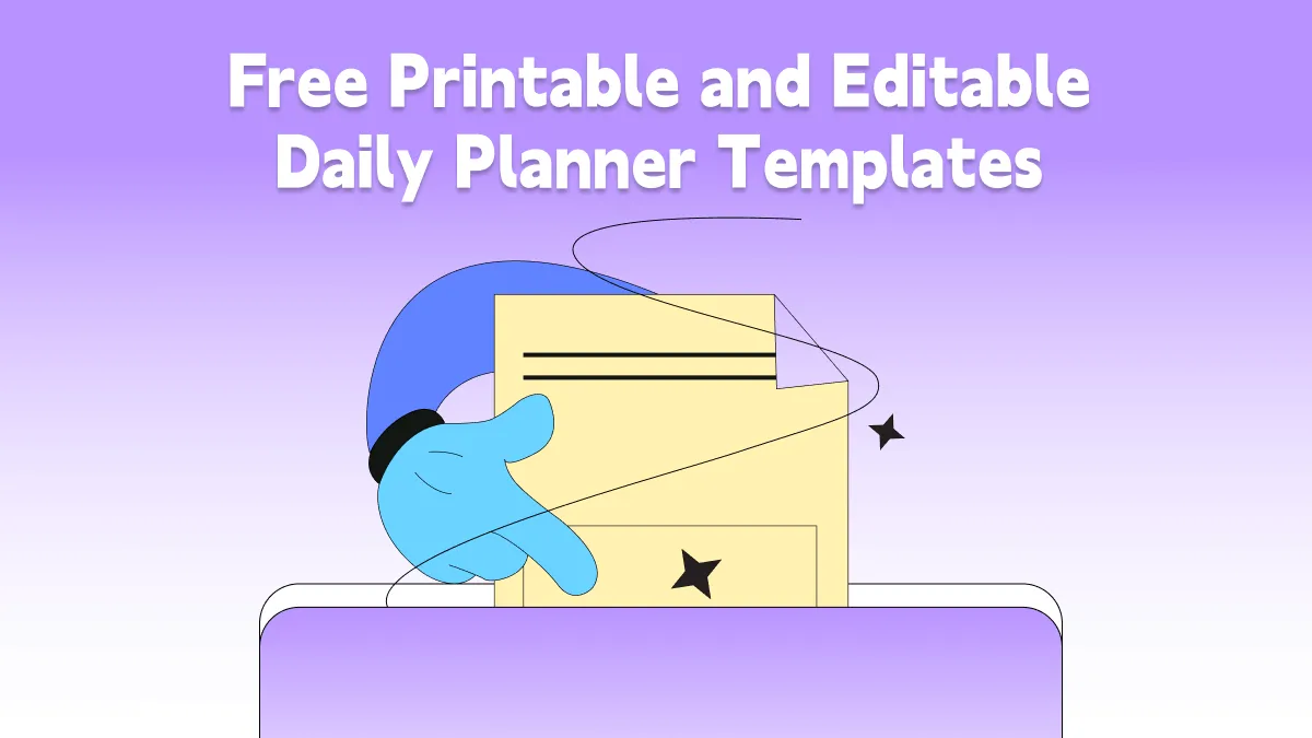 Free Printable and Editable Daily Planner Templates