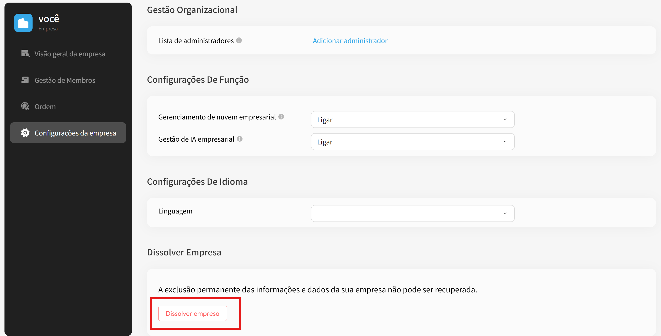 Dissolver empresa