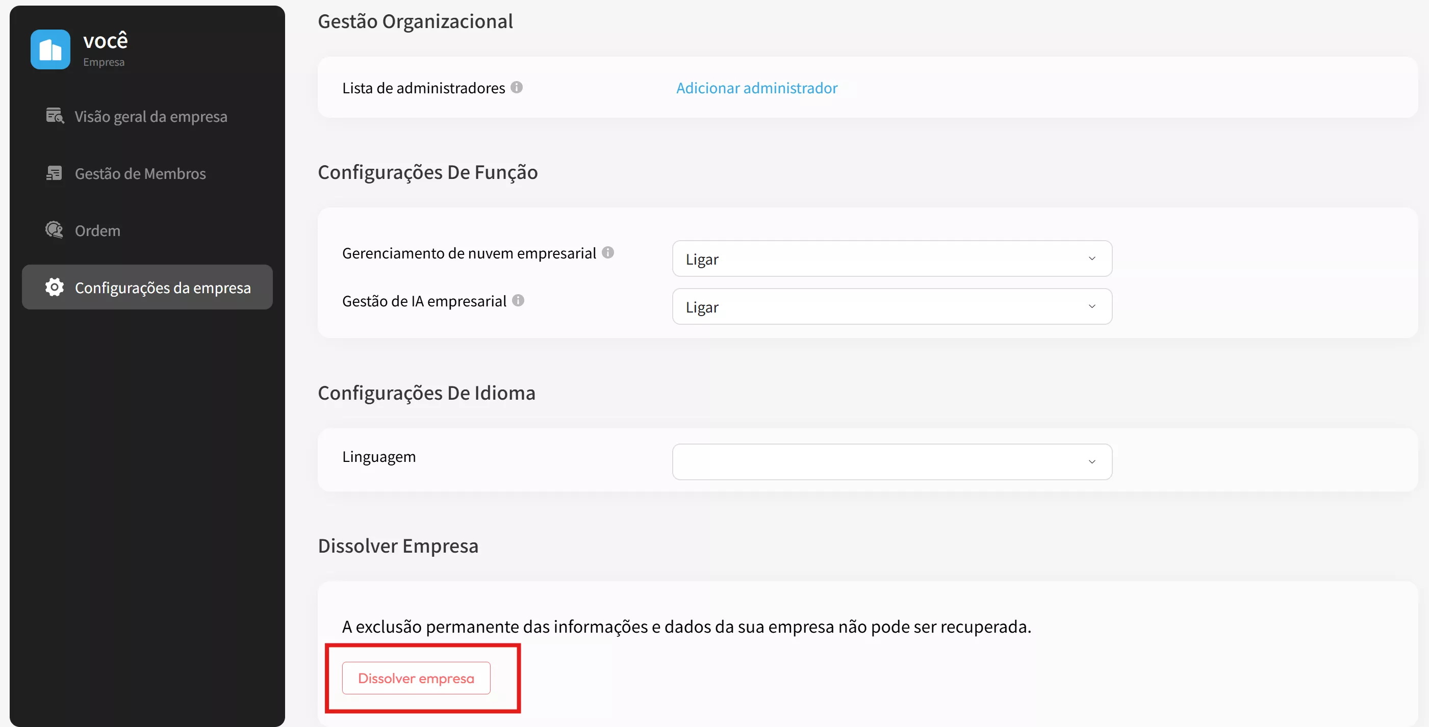 Dissolver empresa