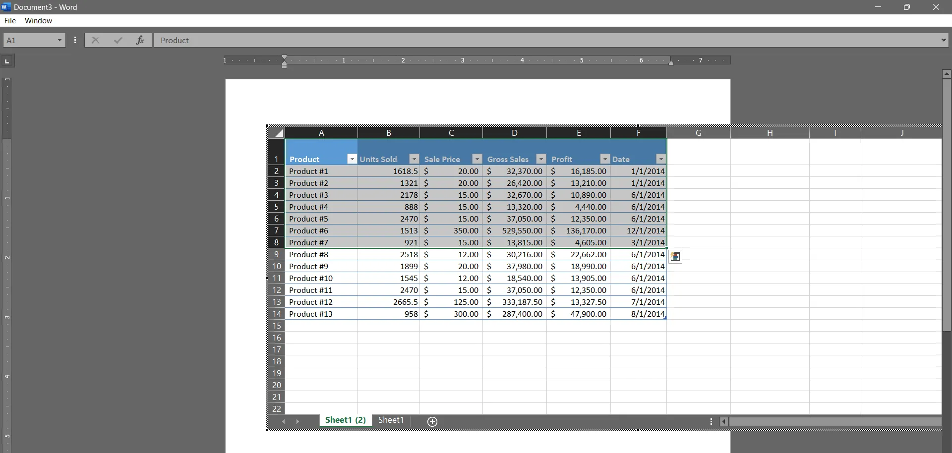 تحويل ملف excel الى word