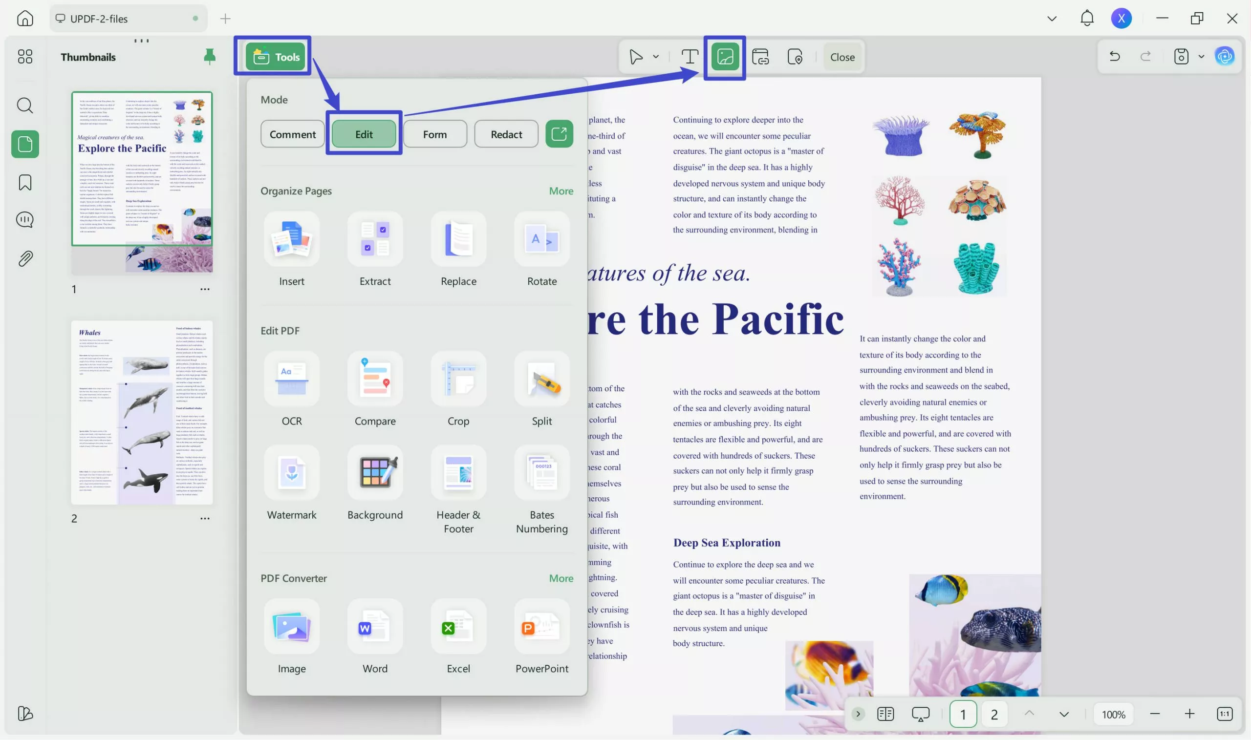 Add GIF to PDF with UPDF