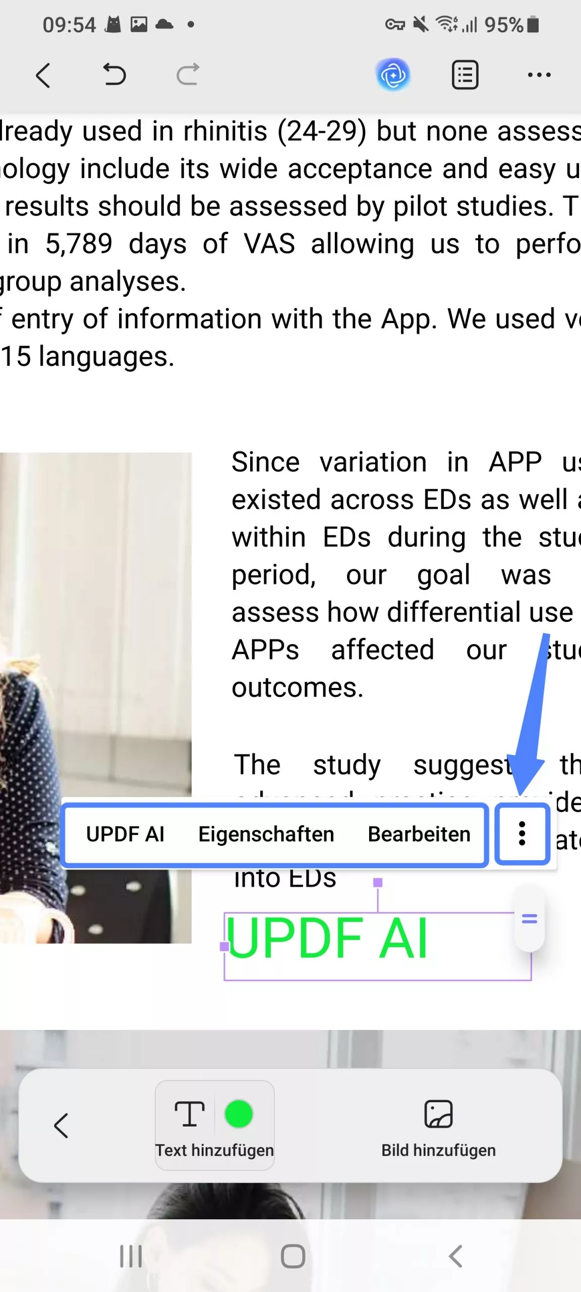 Text zu PDF hinzufügen