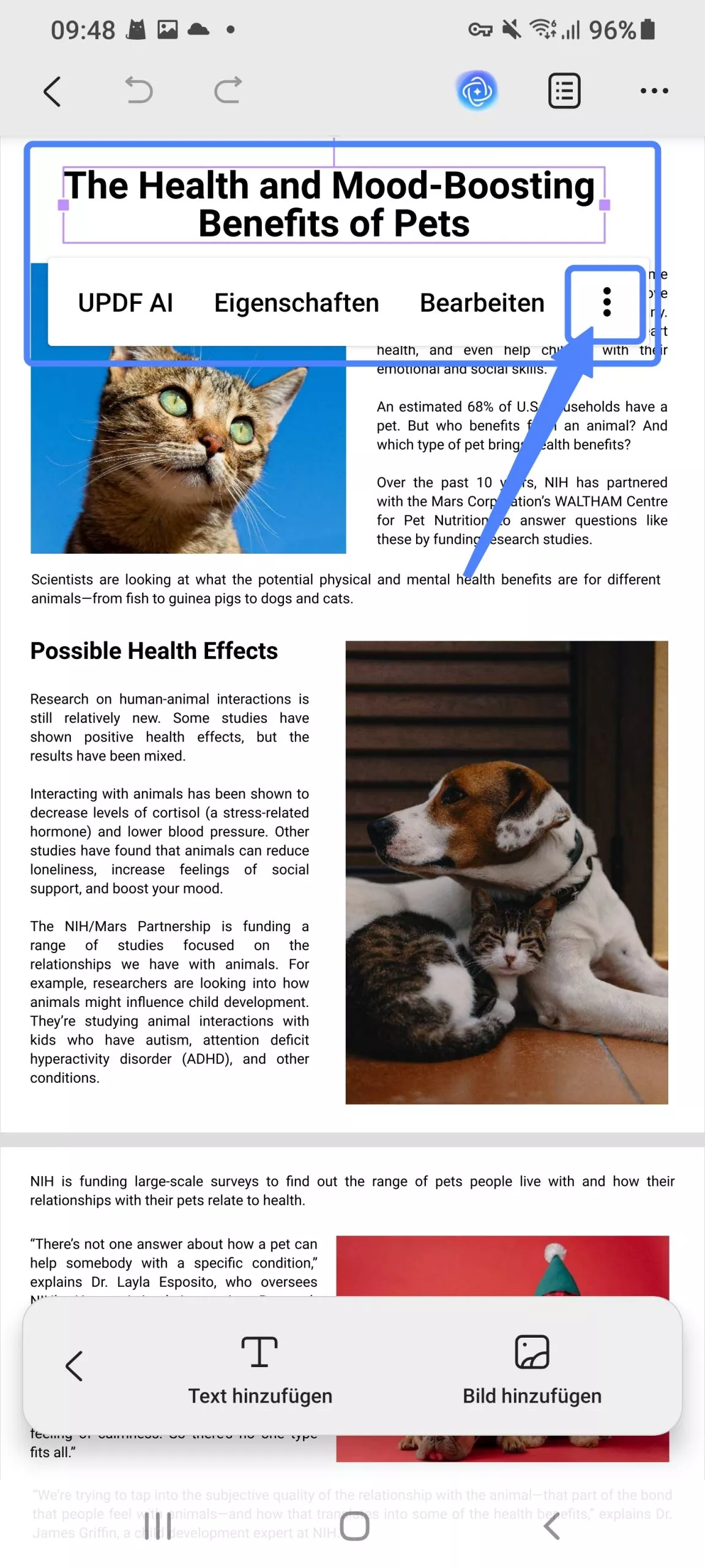 Text in PDF bearbeiten