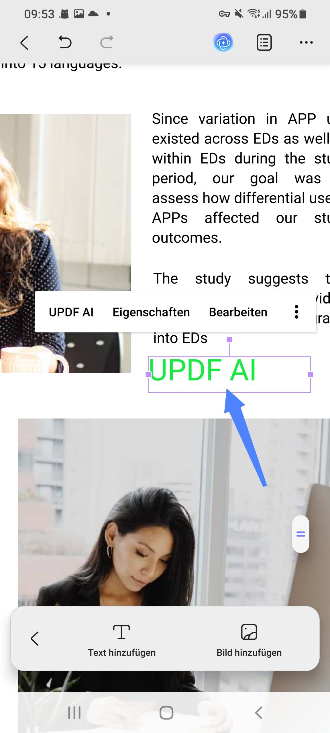 Text zu PDF hinzufügen