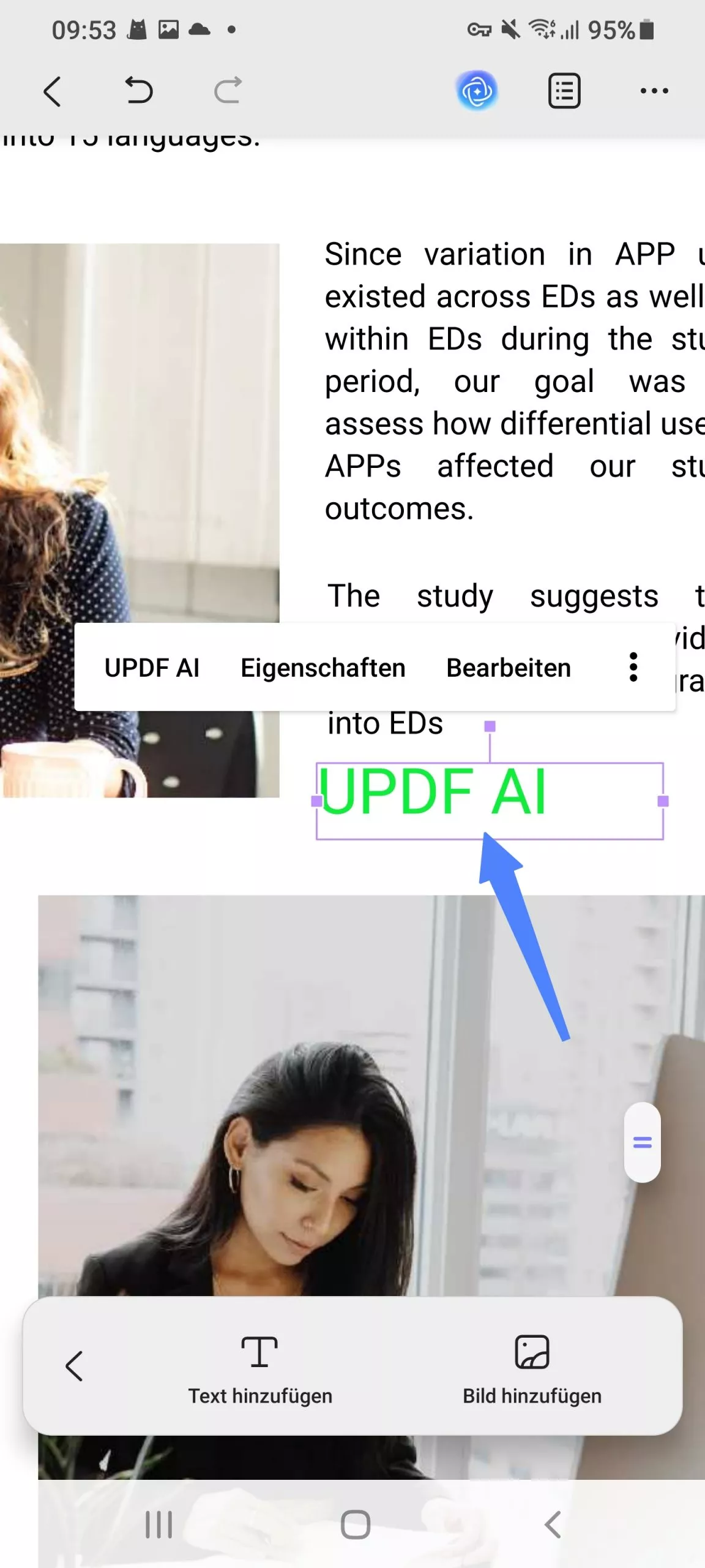 Text zu PDF hinzufügen