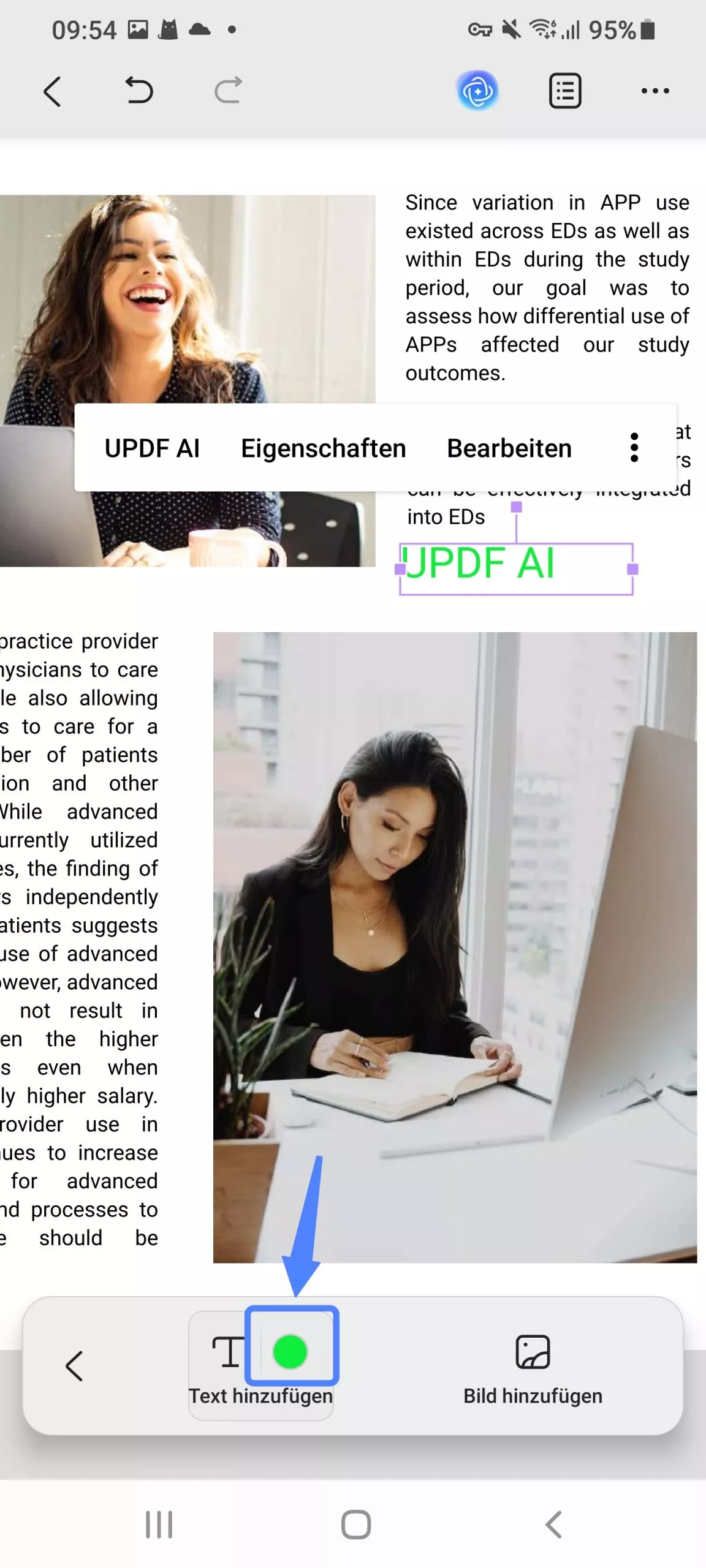 Text zu PDF hinzufügen