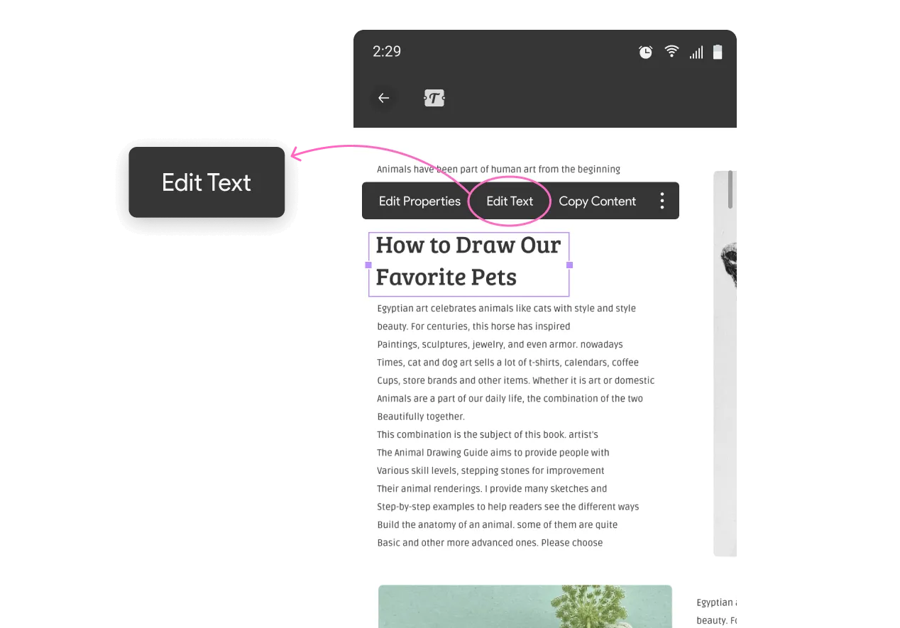 edit pdf text with updf for android 1.19.0