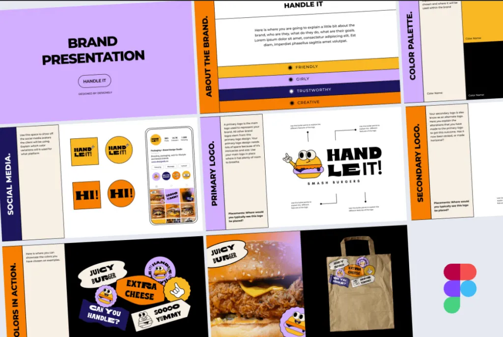 plantilla de presentación de marca editable