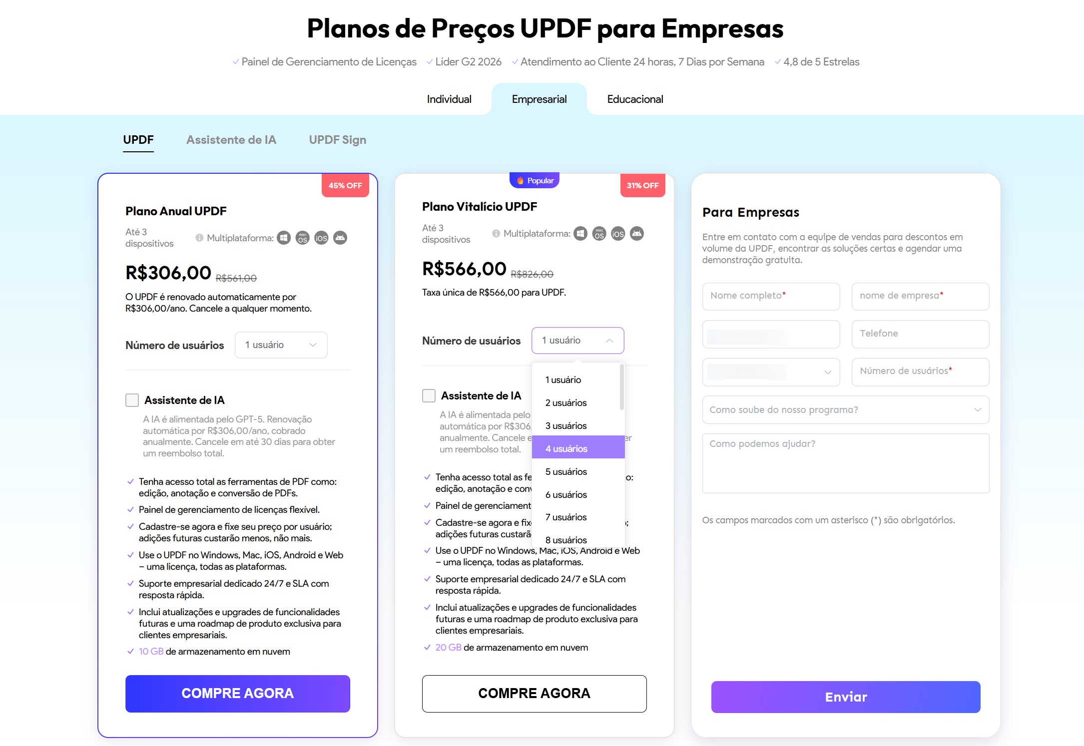 plano empresarial 